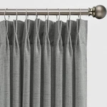 2 Panels Set Extra Long 140 Curtains - Pinch Pleated With Hooks Textured... New. Price: $97.08.