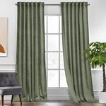 Kgorge Sage Green Velvet Thermal Blackout Curtains 52"X90" - Panels New. Price: $49.95.