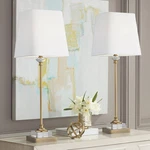 Regency Hill Julia Traditional Gold And Crystal Buffet Table Lamps Set Of 2 New. Price: $211.98.