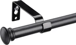 Black Curtain Rods For Windows To Inch, 5/8 28-48" (1PC), New. Price: $13.29.
