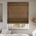 33"X64" Chicology Light Filtering Roman Shade Belgian Chocolate New. Price: $24.99.