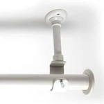 Ceiling Hanging Curtain Rod Wall Mounted 36IN-56IN White New. Price: $35.96.