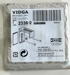 Ikea Vidga Wall Bracket, 2-1/4" White, New 102.991.51. Price: $12.29.