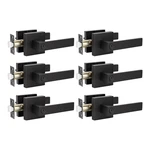 Knobwell 6 Pack Door Handles Black Privacy Bed Bath Leverset New. Price: $109.36.