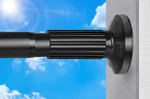 Tension Curtain Rod 51-165IN(4.25-13.75FT), Extra Long Outdoor No Dr New. Price: $57.99.