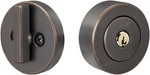 Home 4881K19FR Flat Round Single Cylinder, Oil Rubbed Bronze Deadbolt New. Price: $58.99.