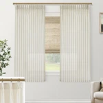 Shineland 48 Short Cafe Curtains For Bathroom Window,linen Pinch Pleated... New. Price: $49.68.