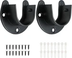 2 Packs Stainless Steel Closet Rod End Supports 1 Inch Wardrobe Bracket Heavy New. Price: $10.30.