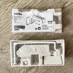 Ikea 2-PACK Vidga Wall Bracket White " 702.991.48 New & Sealed. Price: $17.99.