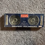 Kirsch Solid Brass Window Curtain Tieback Drapery Holdbacks - No. 7616 New Pair. Price: $10.00.