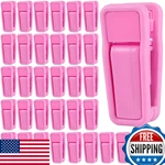 Zoenhou 100 Pack Pink Plastic Finger Clips For Hanger Strong Pinch New. Price: $35.89.