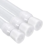 Ggxl-ky 3 Pack Spring Tension Curtain Rods White Ajustable 41-71INCHS, 0.6INCH New. Price: $43.15.