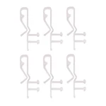 Amazing Drapery Hardware 1-3/4TH Clear Hidden Valance Clips 6 Pack, New. Price: $9.82.