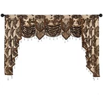 Napearl Waterfall Valance For Windows-damask With Swags, Decor... New. Price: $104.28.