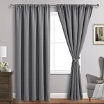 Jiuzhen Blackout Curtains For Bedroom - 60 Inch Extra Wide Thermal Insulated ... Open. Price: $81.11.