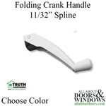 Amesbury Truth Casement Window Crank Handle 11/32 Inch Spline Folding White New. Price: $6.50.