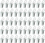 Hyamass 50-PACK Stainless Steel Curtain Clips & Hooks For Drapes White New. Price: $16.99.