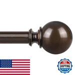 Kamanina Bronze Curtain Rods For Windows 72 To 144 Inches Long 32 New. Price: $48.26.