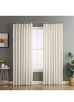 Grichril Pinch Pleated Natural Linen Curtains Semi-sheer With 1PANEL 52 X96 Open. Price: $31.79.