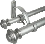 Decopolitan Urn Telescoping Double Drapery Rod 72-144-INCH, Antique Silver New. Price: $46.60.
