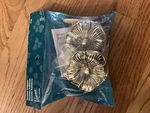 Pair Premier Newell Decorator Curtain Holdbacks Gold Plastic Flowers 3.5 6. Price: $14.00.