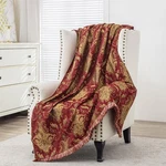 Loom And Mill Luxury Throw Blankets For Bed, Classic Damask Jacquard Thro... New. Price: $89.56.