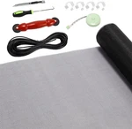 Flyzzz Windows Screen Door Repair Kit Fiberglass Mesh 48''X118''(0.161"SPLINE) New. Price: $18.49.