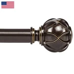 Kamanina Curtain Rods For Windows 72 To 144 Inches 6-12FT Long Heavy Duty New. Price: $44.93.