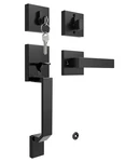 Tinewa Black Square Front Door Handle With Classic Lever Single Cylinde. Price: $63.31.