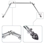 Bud 13/16 In. Bay Window Single Curtain Rod Satin Nickel New. Price: $142.30.