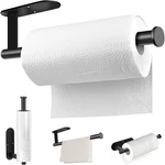 Mgahyi Paper Towel Holder Wall Mount, Self Adhesive Or Rectangle, Black New. Price: $10.29.