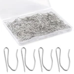 Mowpog 140 Pcs Metal Curtain Hooks For Drapes, 1.2 Rustproof Drapery Pins New. Price: $13.05.