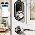 Veise RZ07B Smart Locks For Front Door 2 Lever Handles Fingerprint Keyless New. Price: $116.36.