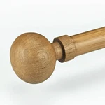Adjustable 72-144 Inch Faux Wood Curtain Rods, Diameter With Grai... New. Price: $54.82.