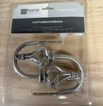 Jc Penney Home Collection Scarf Holder Swirl Holdbacks Satin Nickel New. Price: $19.00.
