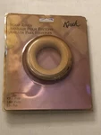 New Old Stock- Pair 3/4" Kirsch Unfinished Wood Scarf Ring Tie Back Window Open. Price: $13.12.
