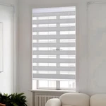 Cordless Zebra Blinds With Free-stop Dual Layer Light Filtering, 36"X64"- Gray New. Price: $19.95.