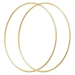 2PACK 16 Inch Large Metal Floral Hoop, Gold Wreath Rings For Craft Macrame Ri... New. Price: $34.32.