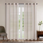 2 Panels Faux Silk Semi Sheer Grommet Top Curtains Light Filtering Bedroom New. Price: $18.99.