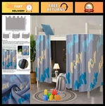 2PCS Grey Bunk Bed Blackout Curtains, Loft Canopy For Dorm Room, Single Priv New. Price: $31.99.