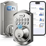 Teeho TE012W Wifi Smart Lock, Fingerprint Door With Built-in Matte Black New. Price: $52.50.