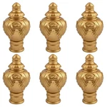 Ufurmate Gold Curtain Finials Light Weight 6PCS, Classical Style. Price: $28.99.