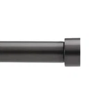 Umbra Cappa Curtain Rod Set 33 To 66 Inch Adjustable Black Modern Design New. Price: $38.49.