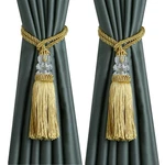 Curtain Tiebacks With Tassel, Outdoor Elegant Decorative Holdback,mod... New. Price: $15.56.