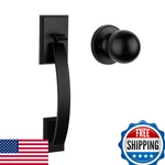 Haidms Front Door Handle Black Exterior Entry New. Price: $75.23.