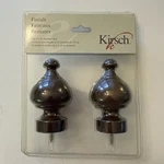 New Kirsch Trends Finials Sherwood Coffee Fits 1 3/8 Pole. Price: $17.99.
