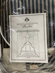 Farm House Swag Valance Curtain Gather Raghu Heritage Home Blue Tan Stripe 72X63 New. Price: $49.97.