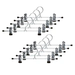 Mawa Pants & Skirts Hangers 10 Pack Non-slip Clips 12" Black New. Price: $47.29.