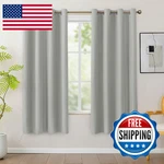 Bonzer 100% Blackout Curtains 63 Inches Length - Room Darkening Window Drapes Fo New. Price: $45.50.