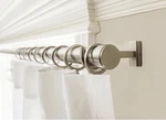 Blasthome Non Adjustable Curtain Rod 1 7 Ft Fixed Length Brushed Nickel Open. Price: $49.90.
